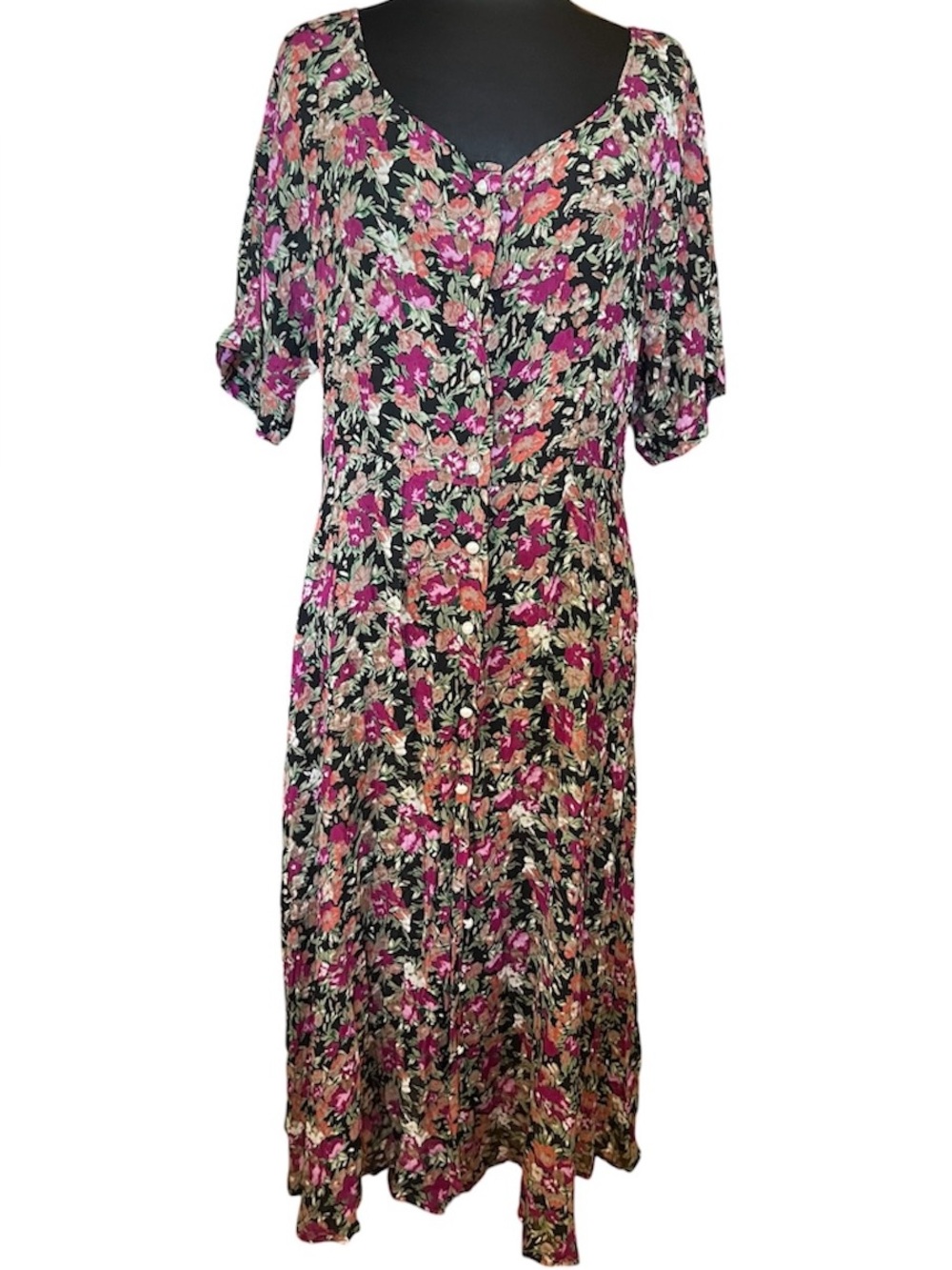 SALE! THE LIMITED Vintage 90s Floral Retro Cottagecore Boho Maxi Dress